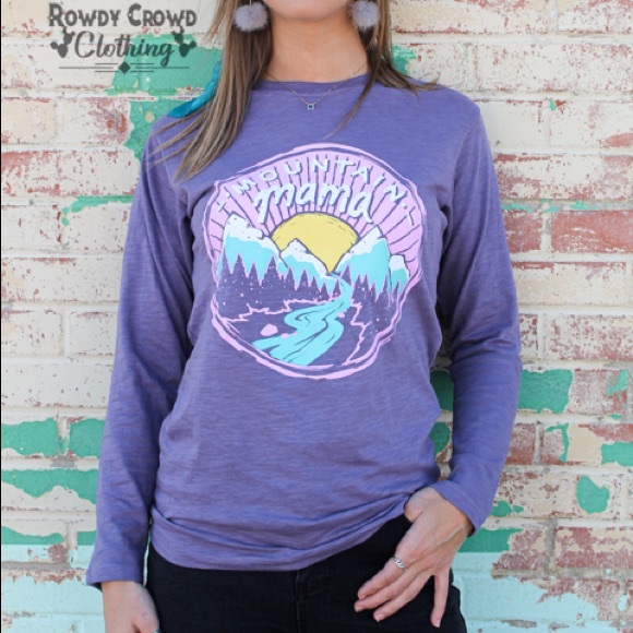 💜Mountain Mama Lavender LongSleeve💜 - Picture 3 of 6